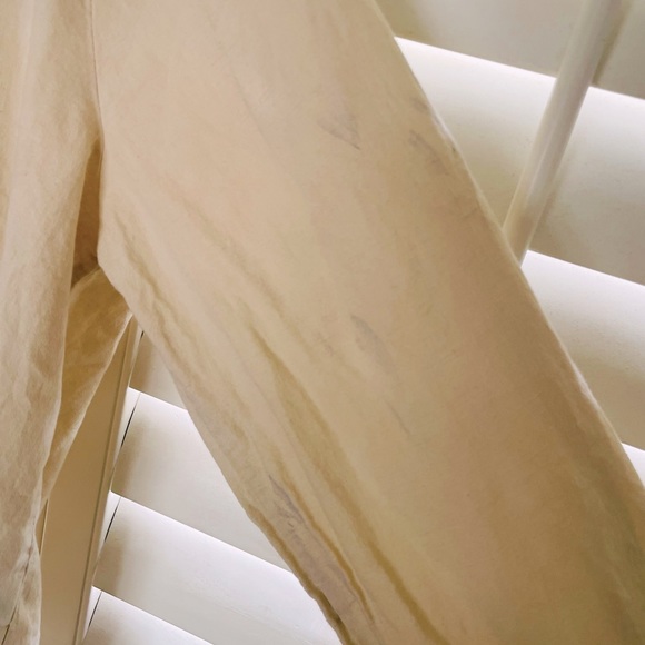 Saovere cream button up. Honestly could be a cute beach cover up for women. XXL - Picture 3 of 7